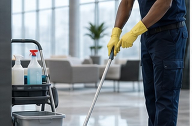 Commercial facility cleaning service